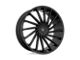 Asanti Matar Gloss Black 6-Lug Wheel; 28x10; 30mm Offset (07-13 Sierra 1500)