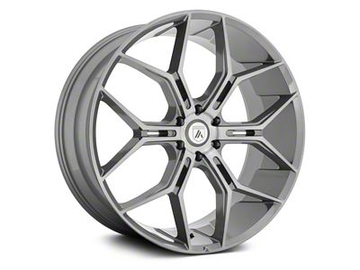 Asanti Monarch Truck Titanium Brushed 6-Lug Wheel; 22x9.5; 20mm Offset (07-13 Sierra 1500)