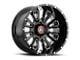 Asanti Blackhawk Gloss Black Milled 6-Lug Wheel; 20x9; 18mm Offset (07-13 Silverado 1500)