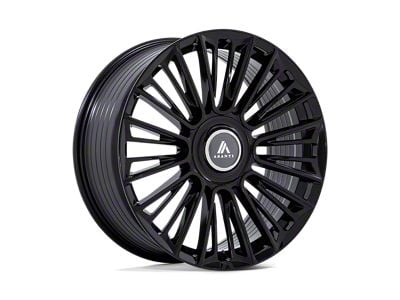 Asanti Premier Gloss Black 6-Lug Wheel; 22x9.5; 25mm Offset (07-13 Silverado 1500)