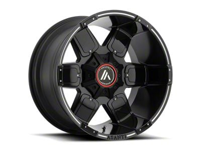 Asanti Warthog Satin Black Milled 8-Lug Wheel; 20x10; -24mm Offset (11-14 Silverado 2500 HD)