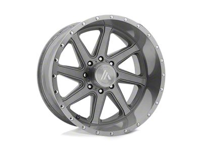 Asanti Windmill Titanium Brushed 8-Lug Wheel; 20x10; -12mm Offset (11-14 Silverado 2500 HD)