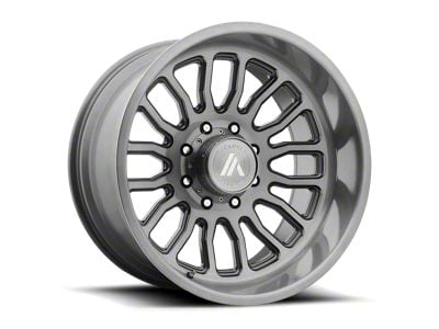 Asanti Workhorse Titanium Brushed 8-Lug Wheel; 20x10; -12mm Offset (11-14 Silverado 2500 HD)