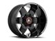 Asanti Warthog Satin Black Milled 8-Lug Wheel; 20x10; -24mm Offset (11-14 Silverado 3500 HD SRW)