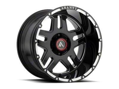 Asanti Enforcer Gloss Black Milled 6-Lug Wheel; 20x9; 40mm Offset (07-14 Tahoe)