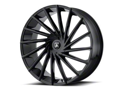 Asanti Matar Gloss Black 6-Lug Wheel; 20x8.5; 30mm Offset (07-14 Yukon)