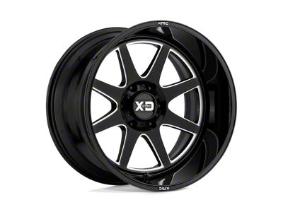 Asanti Warthog Satin Black Milled 8-Lug Wheel; 22x12; -44mm Offset (10-18 RAM 3500 SRW)