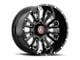 Asanti Blackhawk Gloss Black Milled 8-Lug Wheel; 20x9; -12mm Offset (11-16 F-250 Super Duty)