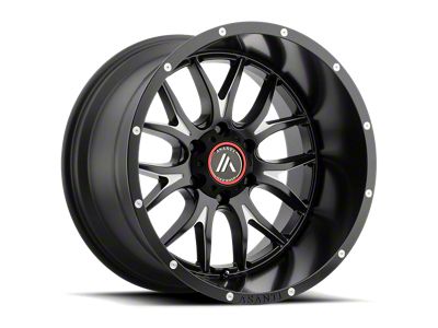 Asanti Carbine Satin Black Milled 8-Lug Wheel; 22x10; -18mm Offset (11-16 F-350 Super Duty SRW)