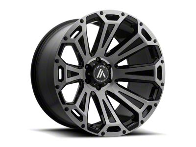 Asanti Cleaver Black Brushed 8-Lug Wheel; 22x10; -12mm Offset (11-16 F-350 Super Duty SRW)