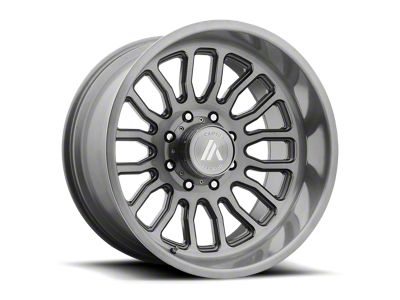 Asanti Workhorse Titanium-Brushed 8-Lug Wheel; 20x10; -12mm Offset (11-16 F-350 Super Duty SRW)