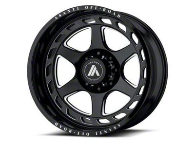 Asanti Anvil Gloss Black Milled 6-Lug Wheel; 20x12; -44mm Offset (14-18 Sierra 1500)