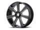 Asanti Apollo Satin Black Milled 6-Lug Wheel; 22x9; 35mm Offset (14-18 Sierra 1500)