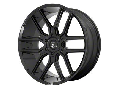 Asanti Baron Gloss Black 6-Lug Wheel; 22x9.5; 30mm Offset (14-18 Sierra 1500)