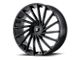 Asanti Matar Gloss Black 6-Lug Wheel; 22x9; 15mm Offset (14-18 Sierra 1500)
