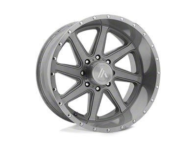 Asanti Windmill Titanium Brushed 6-Lug Wheel; 22x10; -20mm Offset (14-18 Sierra 1500)