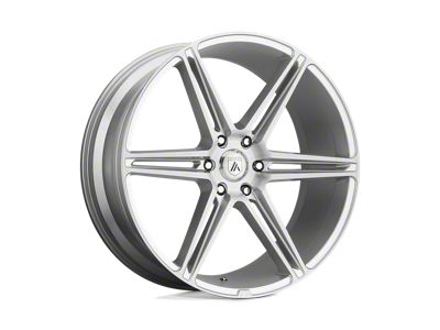 Asanti Alpha 6 Brushed Silver 6-Lug Wheel; 20x9; 30mm Offset (15-20 Tahoe)