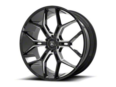 Asanti Monarch Truck Gloss Black Milled 6-Lug Wheel; 22x9.5; 20mm Offset (15-20 Tahoe)