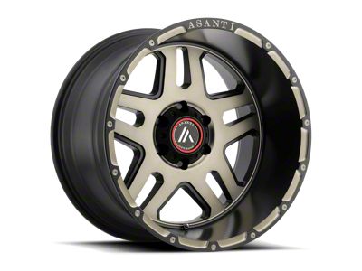 Asanti Enforcer Matte Black Machined Tint 6-Lug Wheel; 20x12; -44mm Offset (15-20 Yukon)