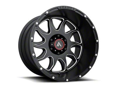 Asanti Ballistic Gloss Black Milled 8-Lug Wheel; 20x9; 18mm Offset (17-22 F-250 Super Duty)