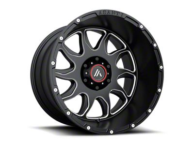 Asanti Ballistic Gloss Black Milled 8-Lug Wheel; 20x9; 18mm Offset (17-22 F-350 Super Duty SRW)