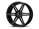 Asanti Alpha 6 Gloss Black Milled 6-Lug Wheel; 22x10; 30mm Offset (99-06 Sierra 1500)