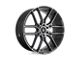 Asanti Baron Gloss Black with Gray Tint 6-Lug Wheel; 22x9.5; 30mm Offset (99-06 Sierra 1500)