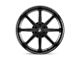 Asanti Kaiser Satin Black with Gloss Black Lip 6-Lug Wheel; 24x10; 30mm Offset (99-06 Sierra 1500)