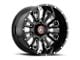 Asanti Blackhawk Gloss Black Milled 6-Lug Wheel; 20x9; -12mm Offset (99-06 Silverado 1500)