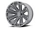 Asanti Cleaver Titanium Brushed 6-Lug Wheel; 20x12; -40mm Offset (99-06 Silverado 1500)