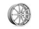 Asanti Emperor Brushed Silver with Chrome Lip 6-Lug Wheel; 24x10; 15mm Offset (99-06 Silverado 1500)