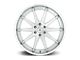 Asanti Emperor Brushed Silver with Chrome Lip 6-Lug Wheel; 24x10; 15mm Offset (99-06 Silverado 1500)