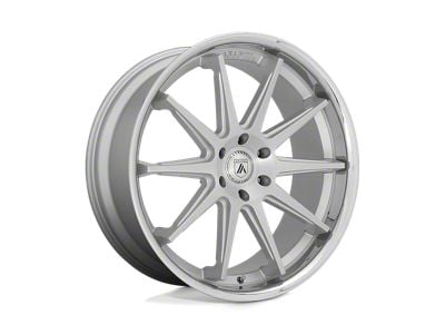 Asanti Emperor Brushed Silver with Chrome Lip 6-Lug Wheel; 22x10; 30mm Offset (23-25 Canyon)