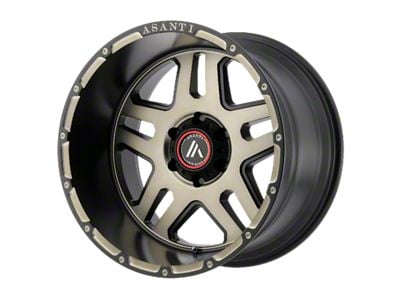 Asanti Enforcer Matte Black Machined Tint 6-Lug Wheel; 20x9; 18mm Offset (23-24 Canyon)