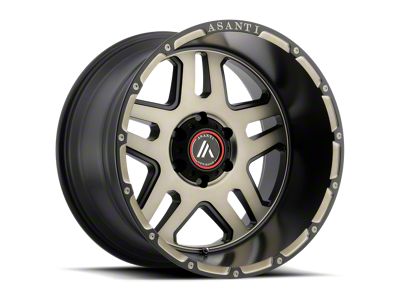 Asanti Enforcer Matte Black Machined Tint 6-Lug Wheel; 20x9; 40mm Offset (23-24 Canyon)