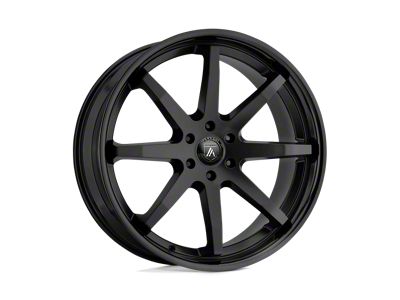 Asanti Kaiser Satin Black with Gloss Black Lip 6-Lug Wheel; 24x10; 30mm Offset (23-24 Canyon)