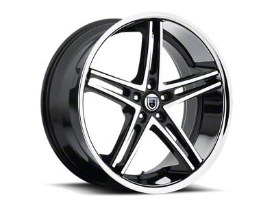 Asanti ABL-7 Machined Face with Stainless Steel Lip 5-Lug Wheel; 20x10; 38mm Offset (87-90 Dakota)