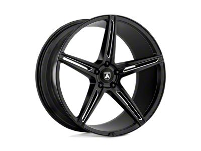 Asanti Alpha 5 Gloss Black Milled 5-Lug Wheel; 20x9; 35mm Offset (87-90 Dakota)