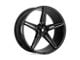 Asanti Alpha 5 Gloss Black Milled 5-Lug Wheel; 22x9; 32mm Offset (87-90 Dakota)