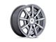 Asanti Esquire Gloss Anthracite Bright Machined 5-Lug Wheel; 22x10.5; 45mm Offset (87-90 Dakota)