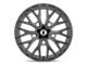 Asanti LEO Matte Graphite 5-Lug Wheel; 22x10.5; 35mm Offset (87-90 Dakota)