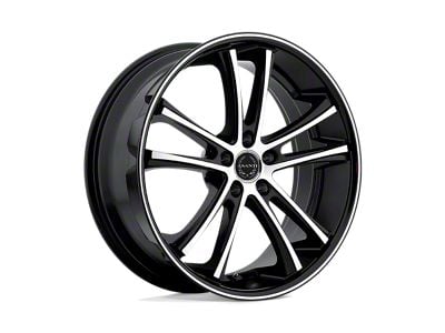 Asanti Pegasi Machined Face with Black Lip 5-Lug Wheel; 20x10; 35mm Offset (87-90 Dakota)