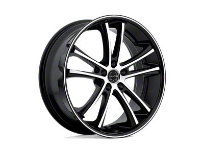 Asanti Pegasi Machined Face with Black Lip 5-Lug Wheel; 20x8.5; 35mm Offset (87-90 Dakota)