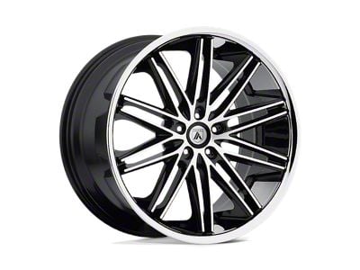 Asanti Pollux Machined Face with Stainless Steel Lip 5-Lug Wheel; 20x8.5; 38mm Offset (87-90 Dakota)