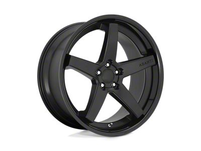 Asanti Regal Satin Black with Gloss Black Lip 5-Lug Wheel; 20x10.5; 38mm Offset (87-90 Dakota)