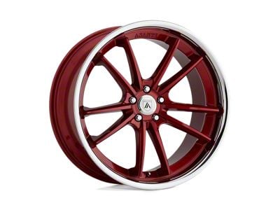 Asanti Sigma Candy Red with Chrome Lip 5-Lug Wheel; 20x10.5; 38mm Offset (87-90 Dakota)