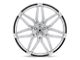 Asanti Sirius Brushed Silver with Carbon Fiber Insert 5-Lug Wheel; 20x8.5; 38mm Offset (87-90 Dakota)