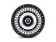 Asanti Tiara Satin Black with Bright Machined Face 5-Lug Wheel; 20x10.5; 40mm Offset (87-90 Dakota)