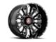 Asanti Blackhawk Gloss Black Milled 6-Lug Wheel; 20x12; -44mm Offset (19-24 RAM 1500)