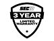 SEC10 Door Pillar Accent Decals; Matte Black (17-22 F-350 Super Duty SuperCab, SuperCrew)